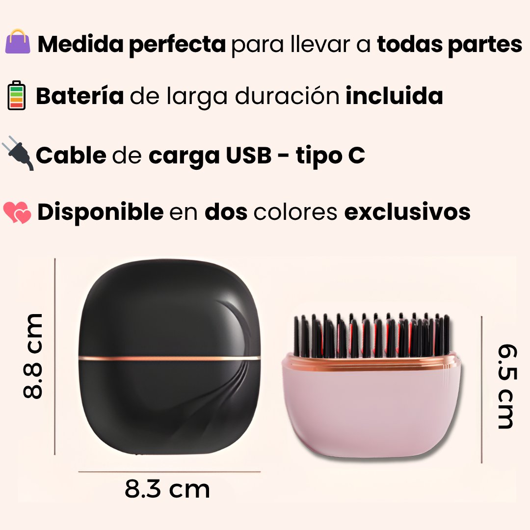 Mini Peine Alisador Portátil Antifrizz